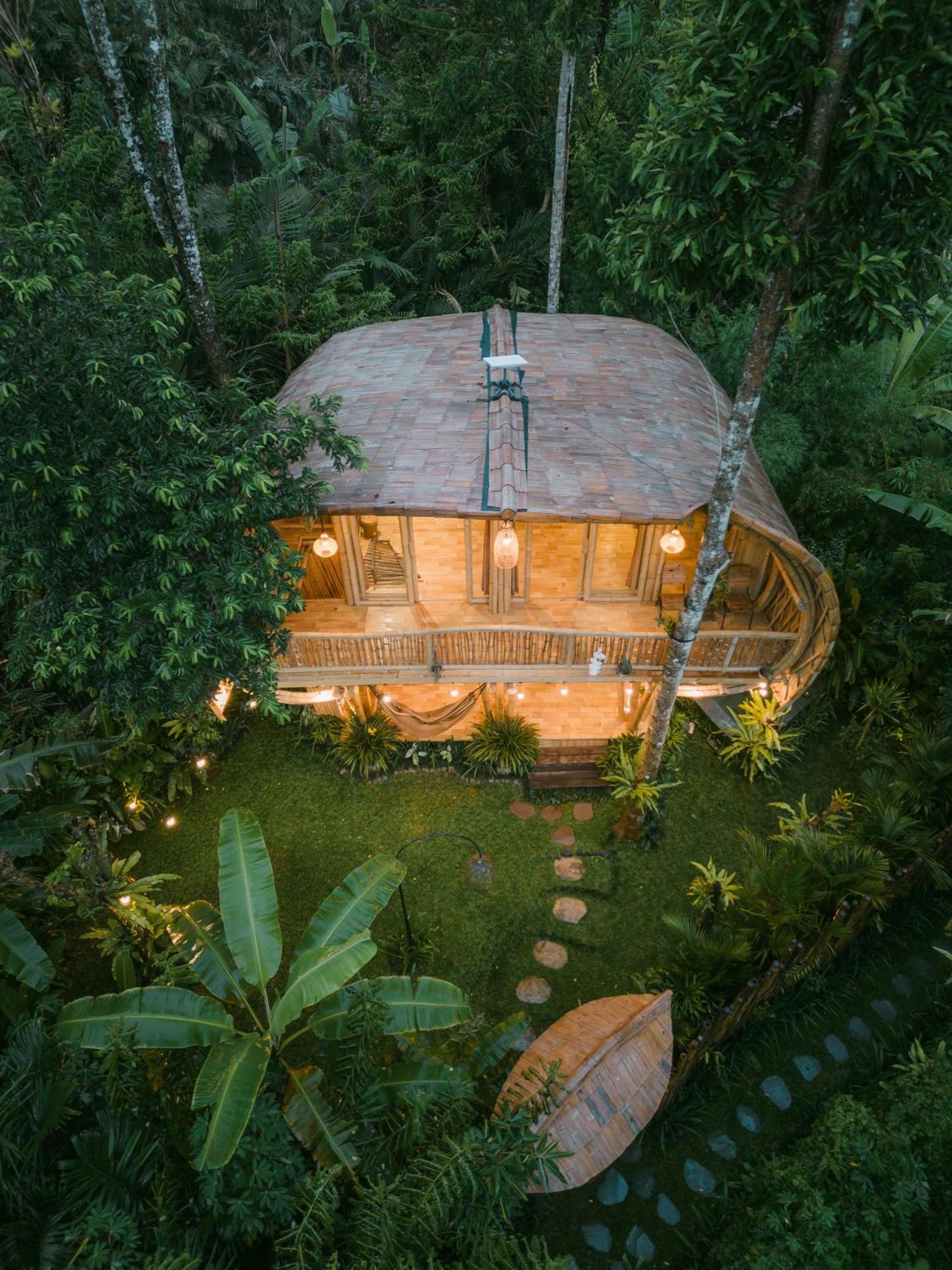 시데멘 Alamvaya Bali Bamboo House 빌라 외부 사진
