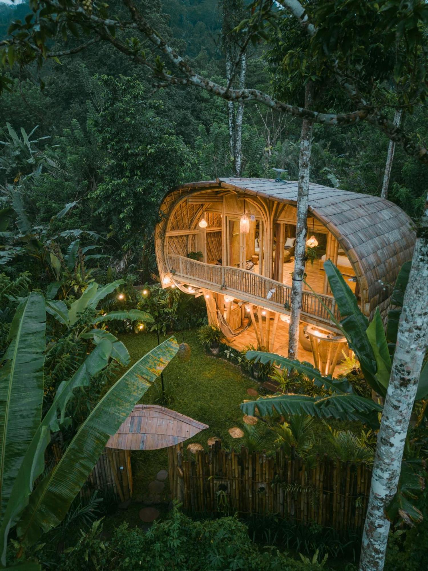 시데멘 Alamvaya Bali Bamboo House 빌라 외부 사진