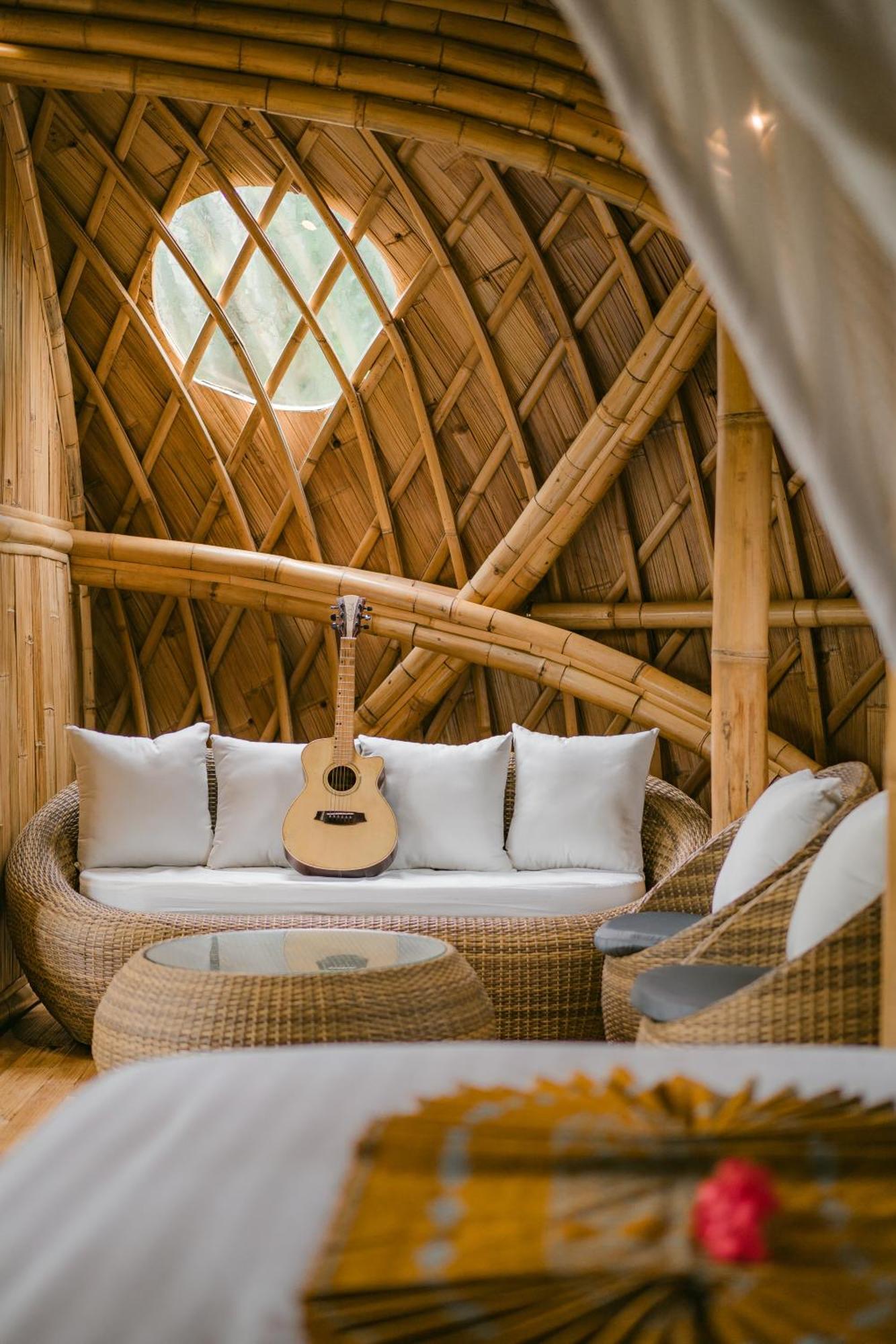 시데멘 Alamvaya Bali Bamboo House 빌라 외부 사진