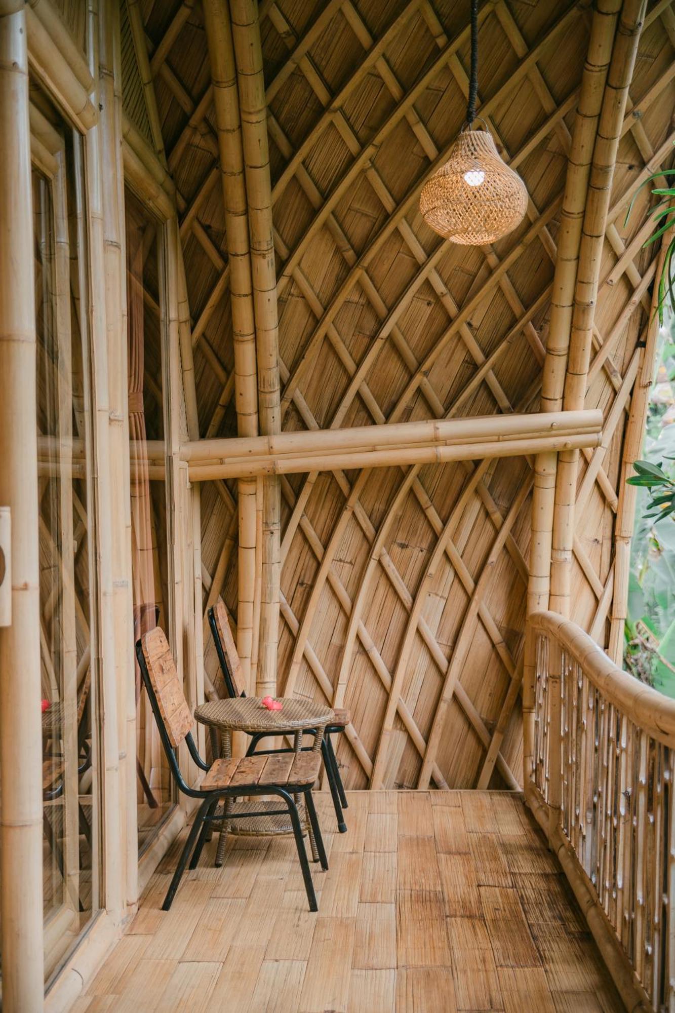 시데멘 Alamvaya Bali Bamboo House 빌라 외부 사진