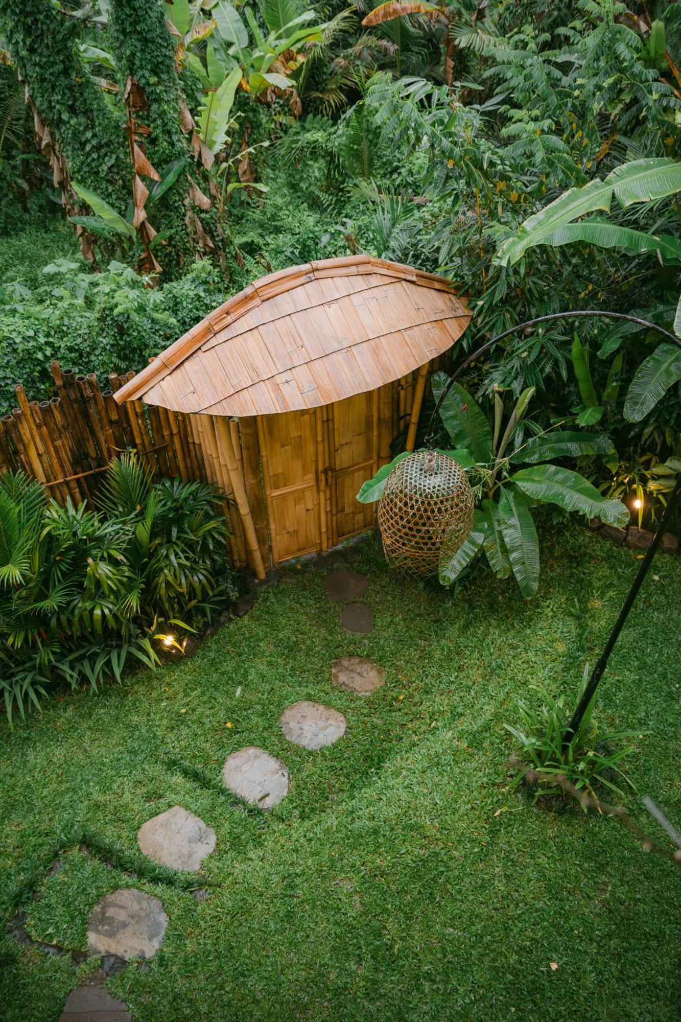 시데멘 Alamvaya Bali Bamboo House 빌라 외부 사진