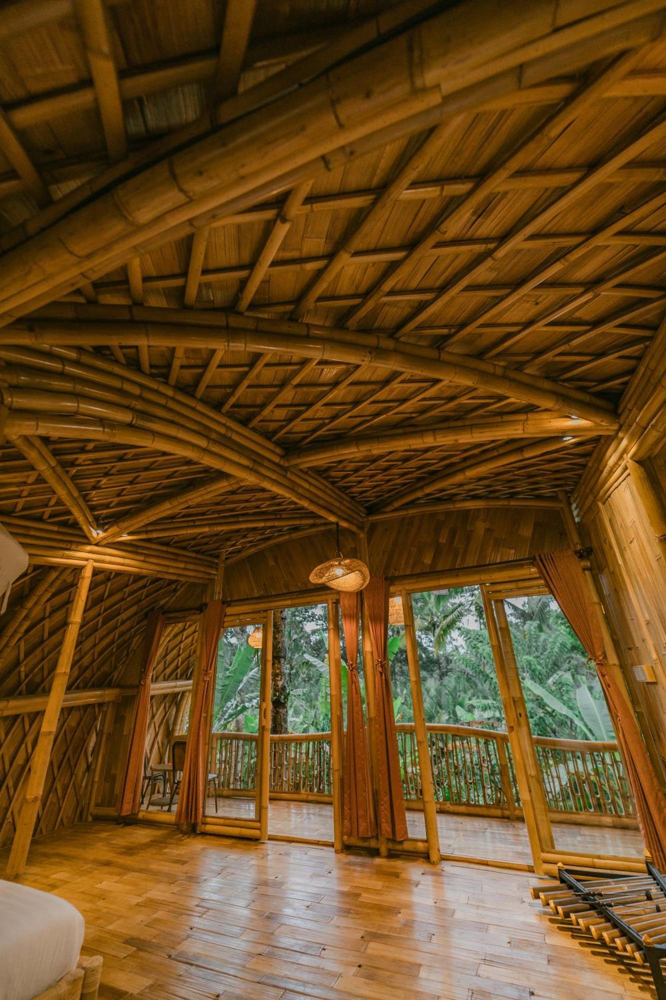 시데멘 Alamvaya Bali Bamboo House 빌라 외부 사진