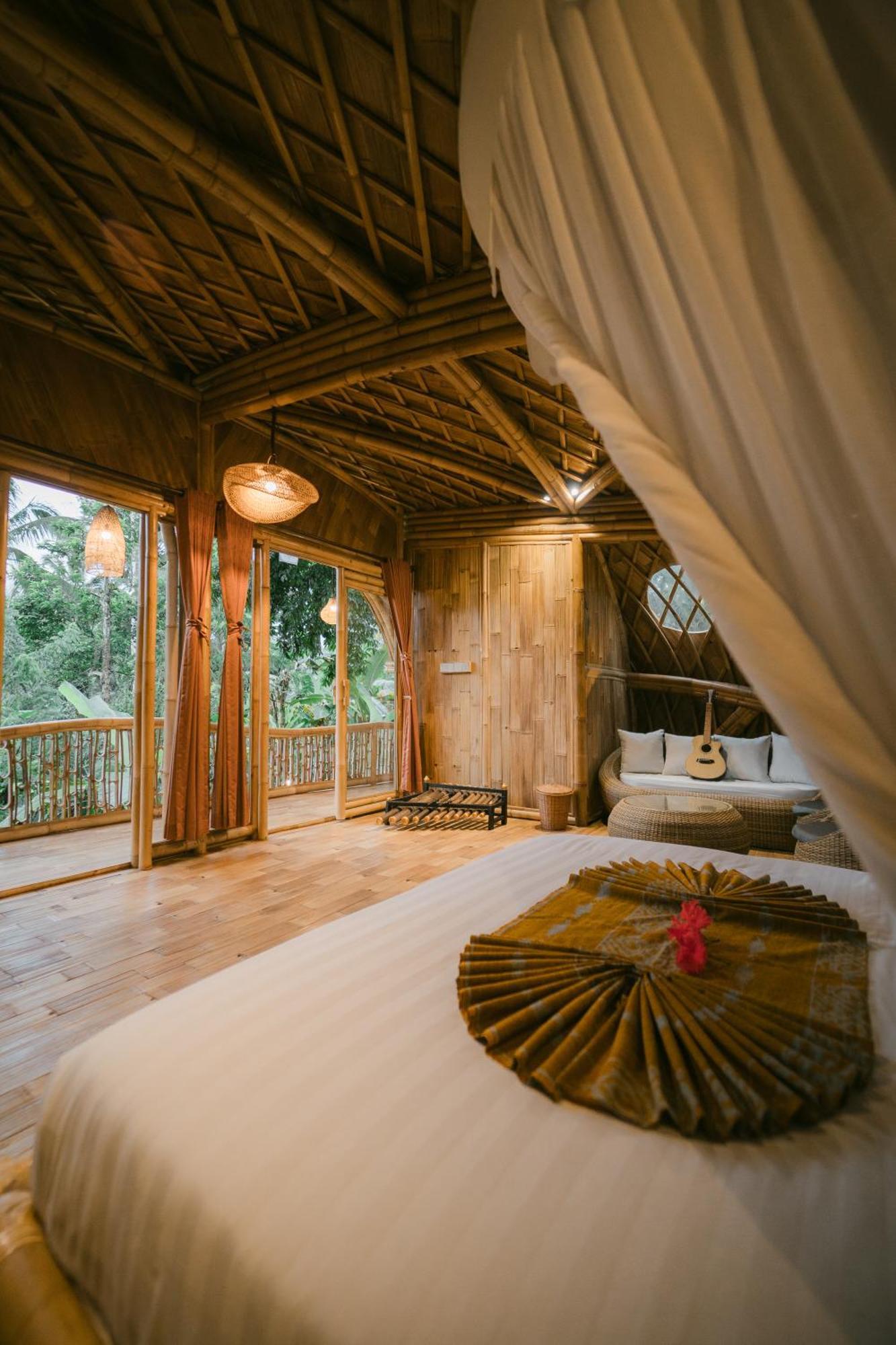 시데멘 Alamvaya Bali Bamboo House 빌라 외부 사진