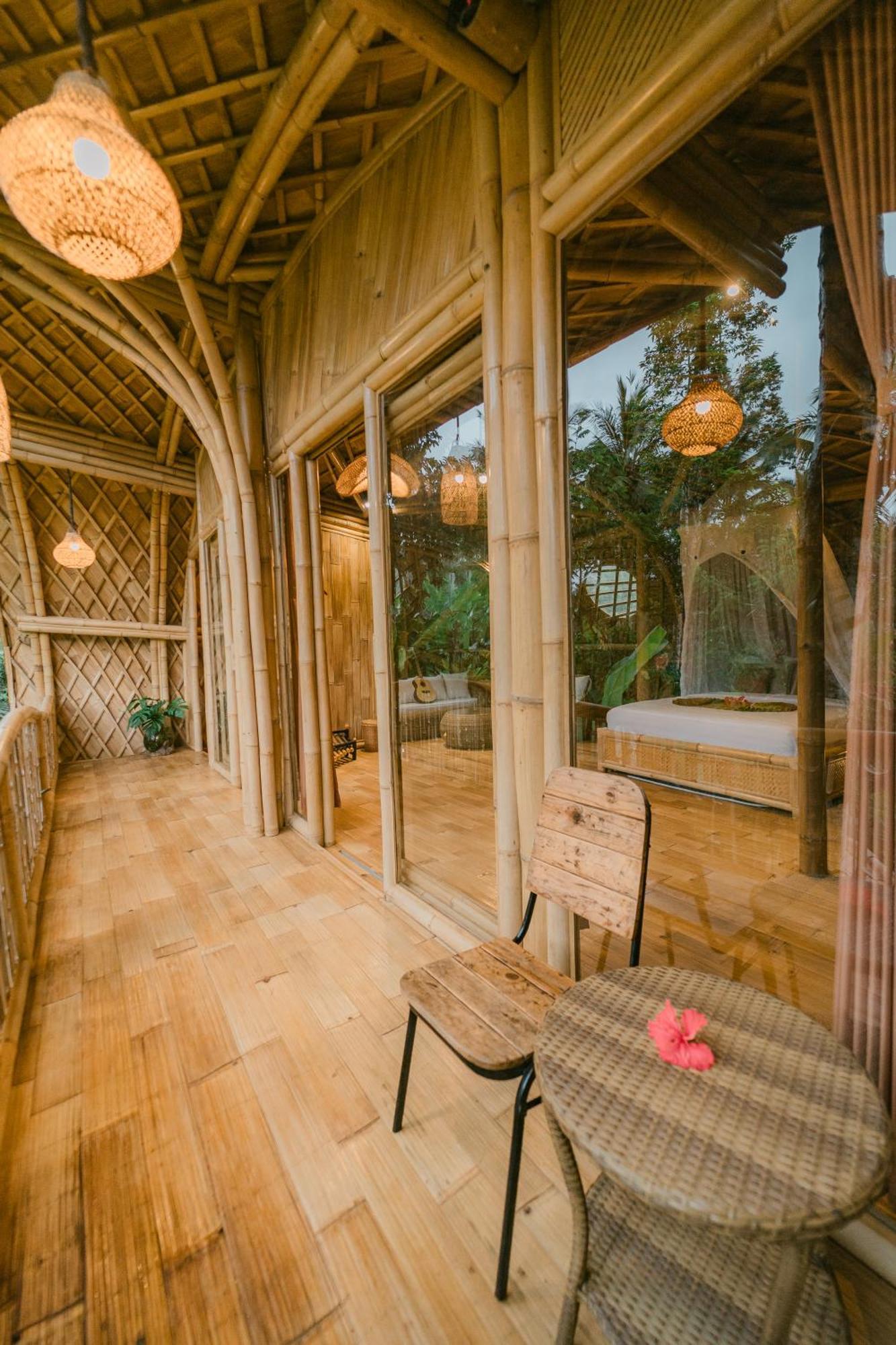 시데멘 Alamvaya Bali Bamboo House 빌라 외부 사진