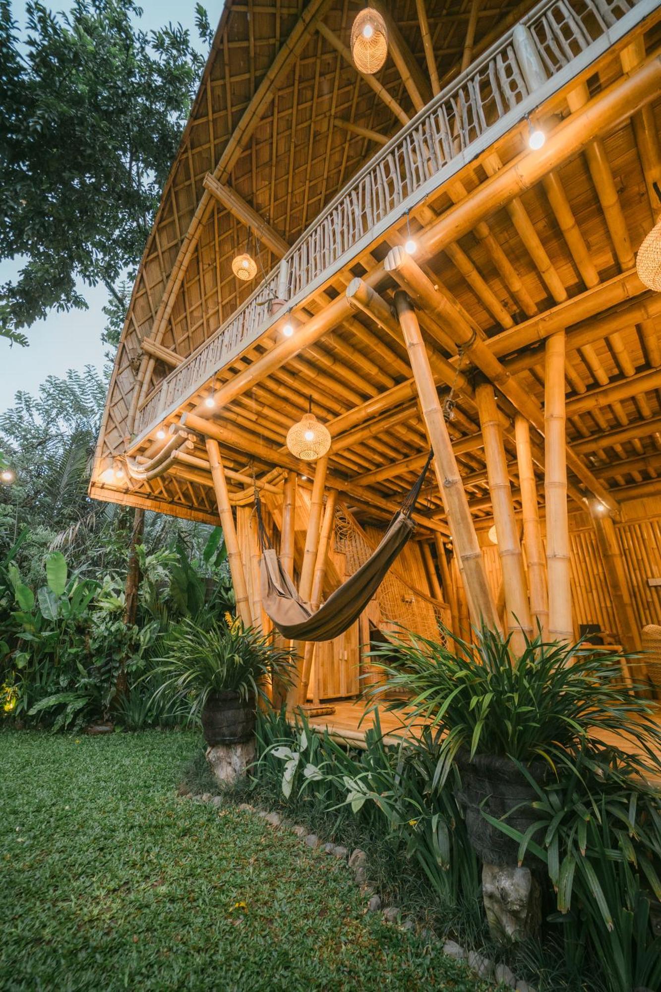 시데멘 Alamvaya Bali Bamboo House 빌라 외부 사진