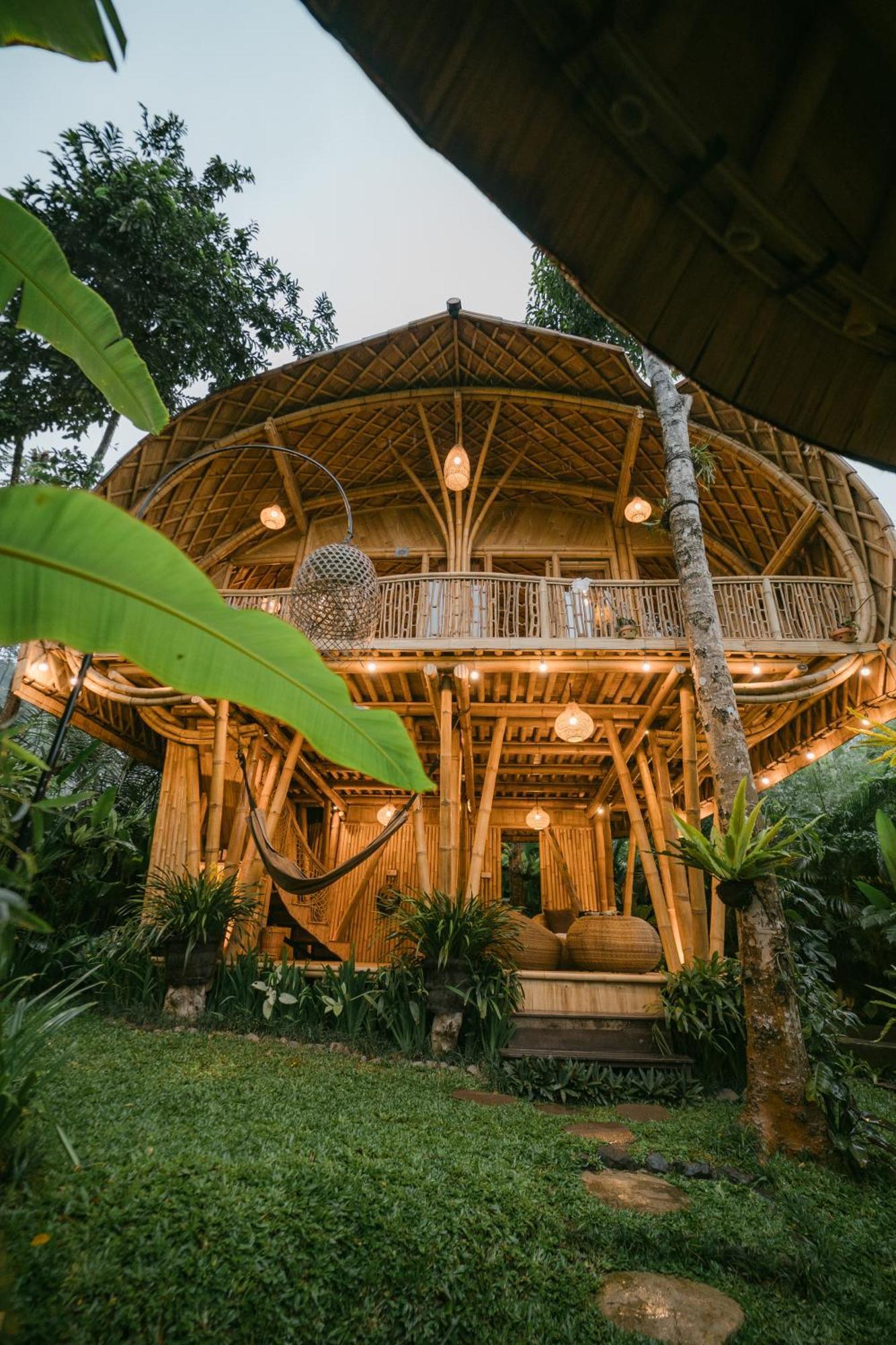 시데멘 Alamvaya Bali Bamboo House 빌라 외부 사진