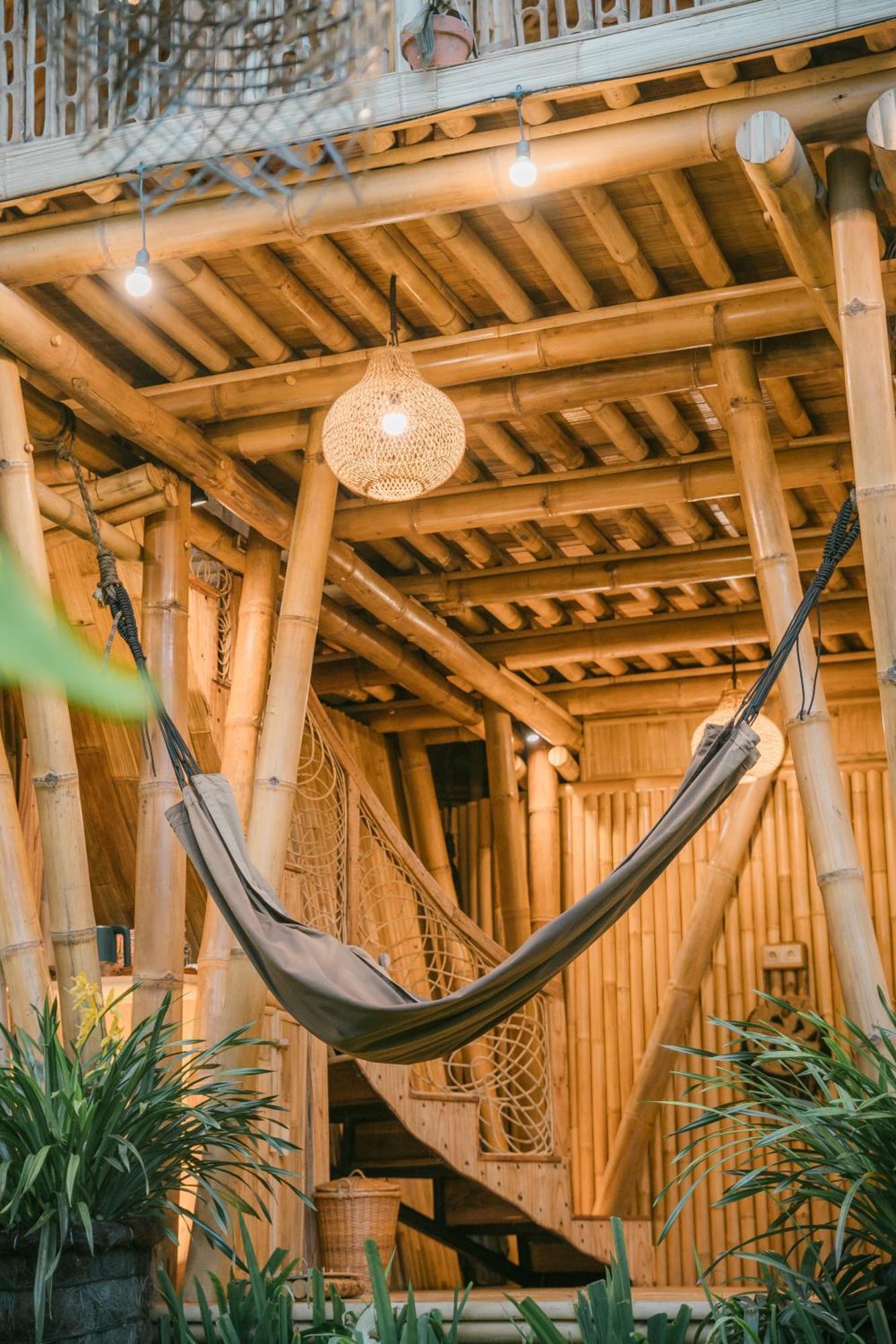 시데멘 Alamvaya Bali Bamboo House 빌라 외부 사진