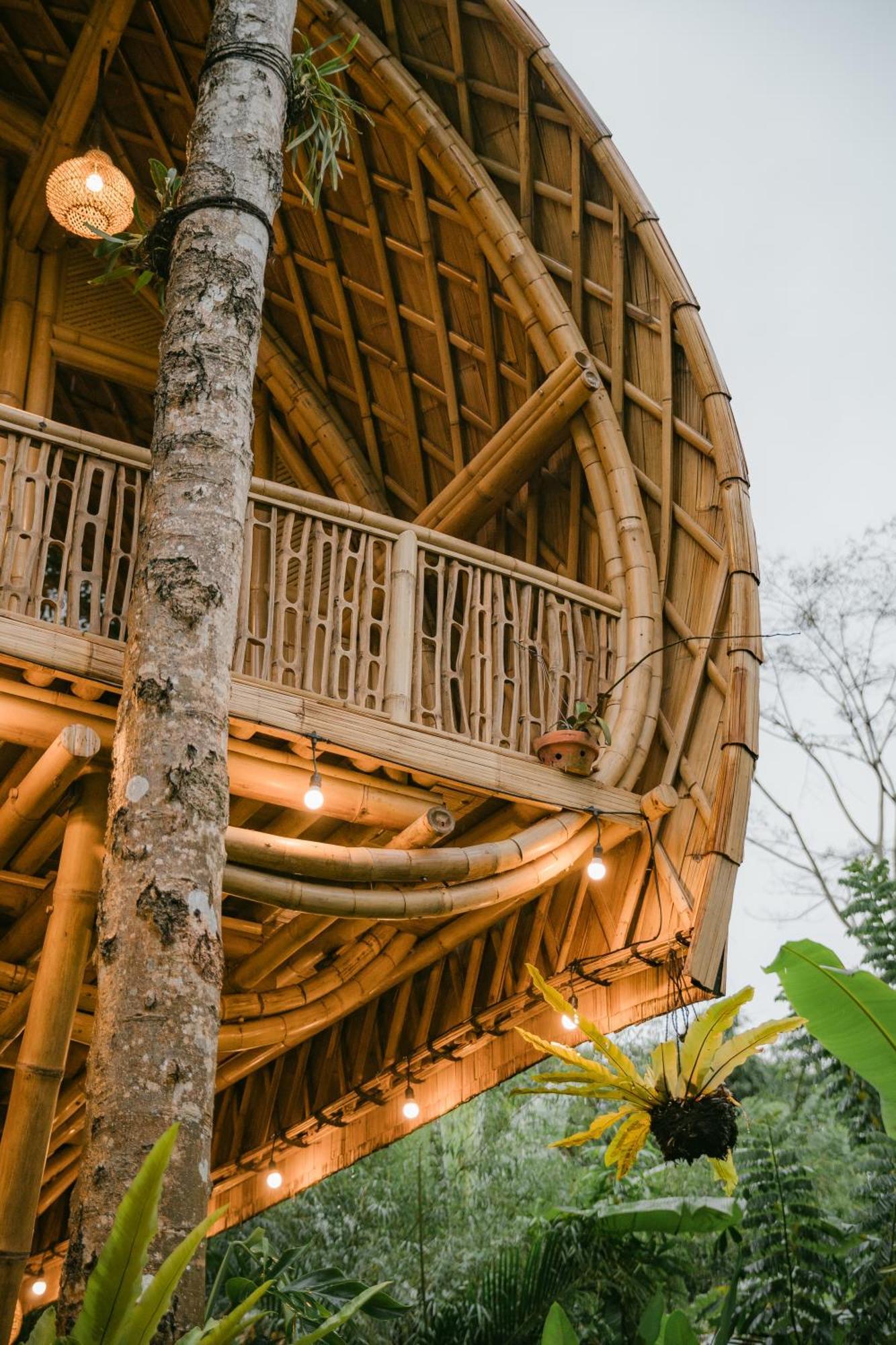 시데멘 Alamvaya Bali Bamboo House 빌라 외부 사진