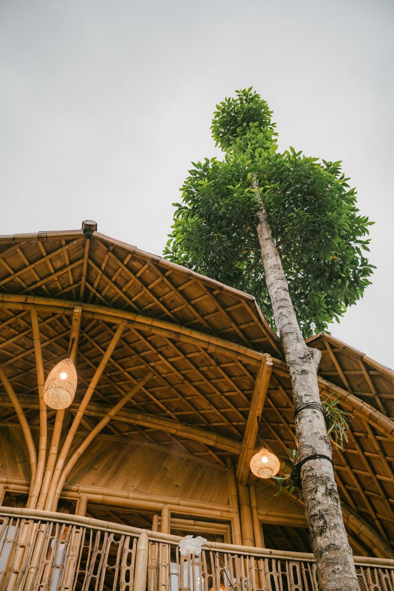 시데멘 Alamvaya Bali Bamboo House 빌라 외부 사진