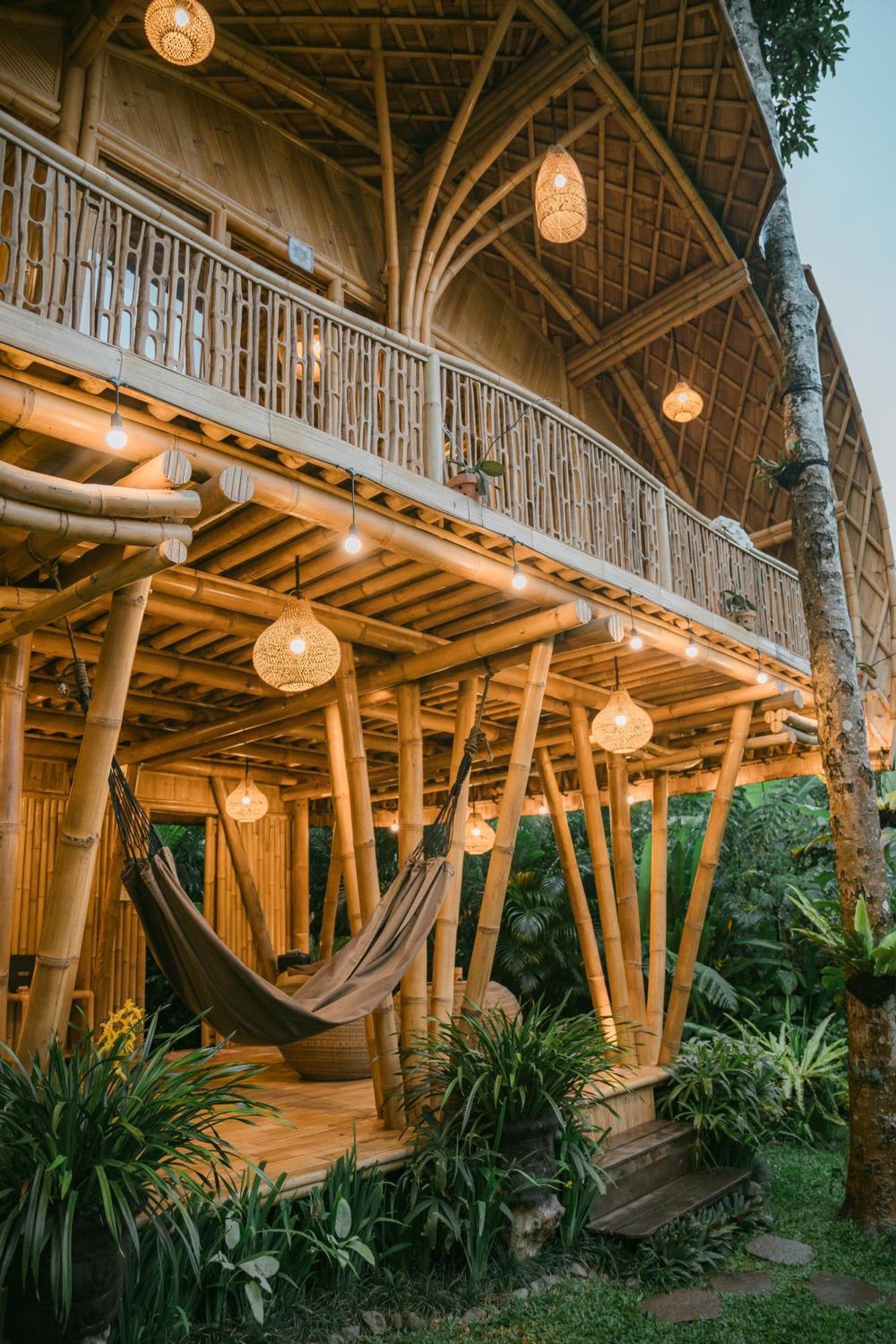 시데멘 Alamvaya Bali Bamboo House 빌라 외부 사진