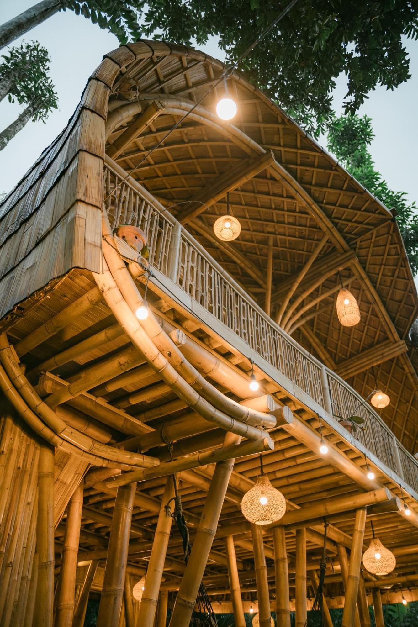 시데멘 Alamvaya Bali Bamboo House 빌라 외부 사진