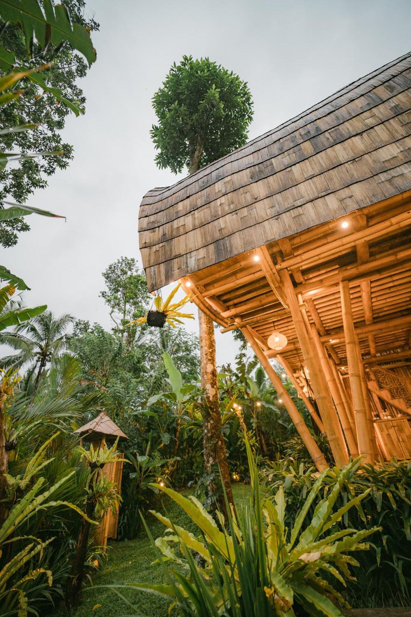 시데멘 Alamvaya Bali Bamboo House 빌라 외부 사진