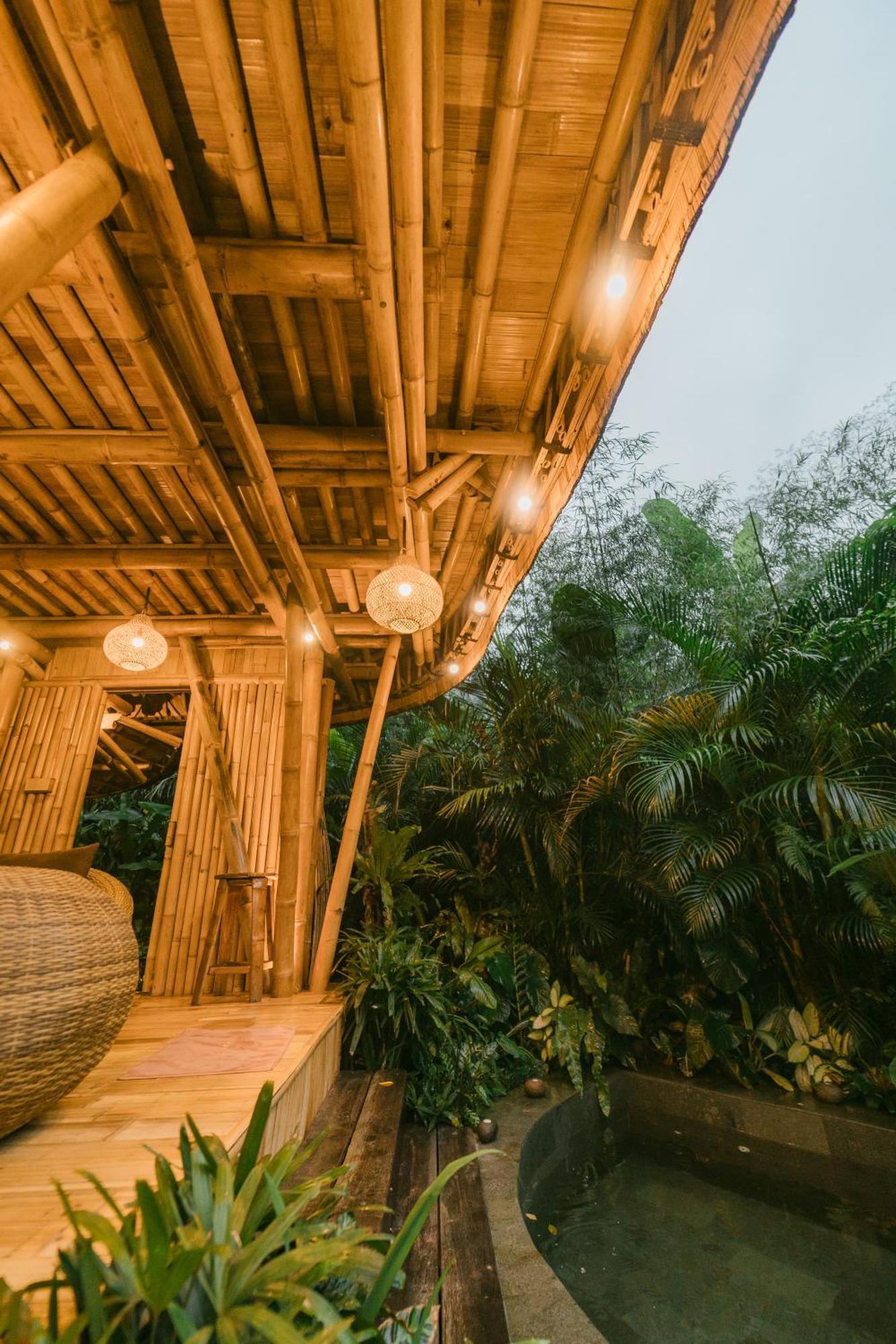 시데멘 Alamvaya Bali Bamboo House 빌라 외부 사진