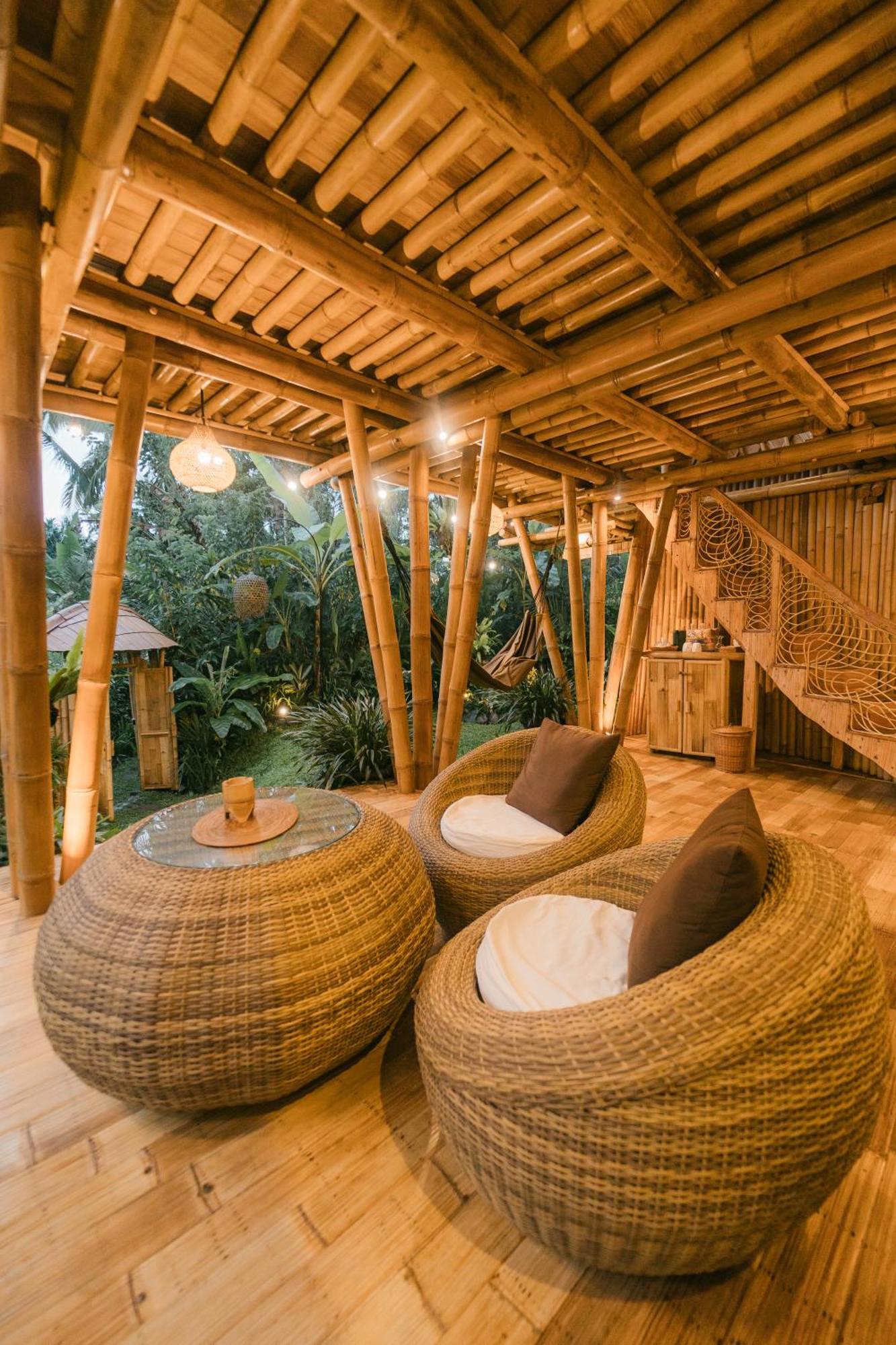 시데멘 Alamvaya Bali Bamboo House 빌라 외부 사진