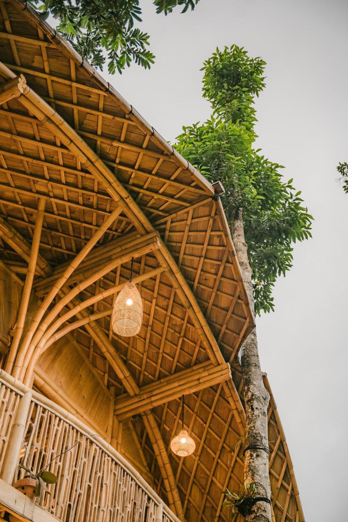 시데멘 Alamvaya Bali Bamboo House 빌라 외부 사진