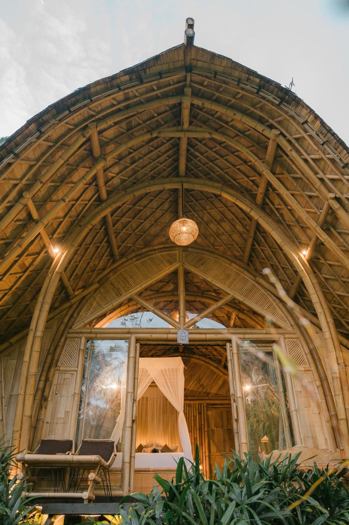 시데멘 Alamvaya Bali Bamboo House 빌라 외부 사진